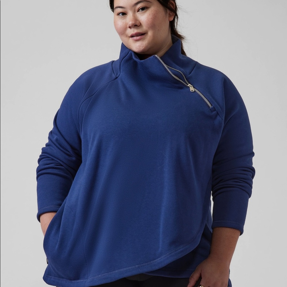 Athleta Cozy Karma Asym Pullover NWT!!
